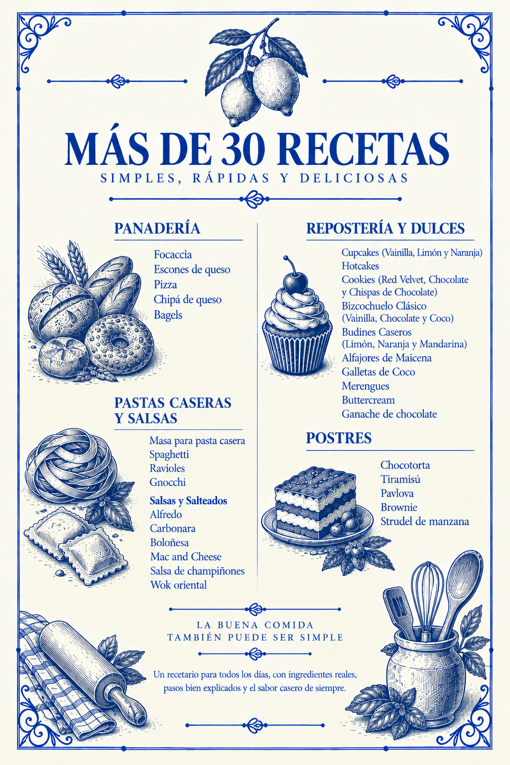 El Arte de Cocinar Rápido — +35 Recetas Fáciles y Deliciosas