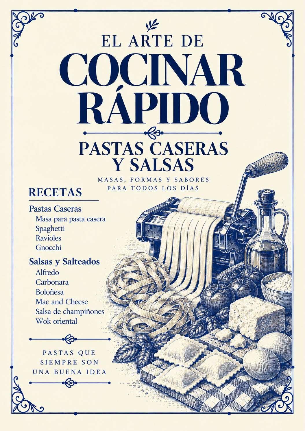 El Arte de Cocinar Rápido — Pastas caseras y salsas